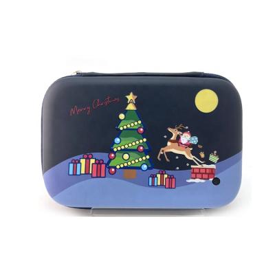 China Schools & Offices Wholesale Christmas holiday theme funny lighting cartoon printing large capacity pencil box pencil case stationery gift for kids for sale