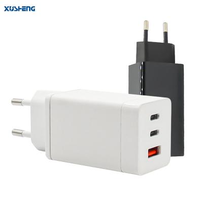 China Mobile Phone Fast Charger 65W 2C1A New Arrival Portable Mobile Charger PD 3.0 Type C GaN Fast Charge Wall Charger With US EU UK AU JP KR NC Plug for sale