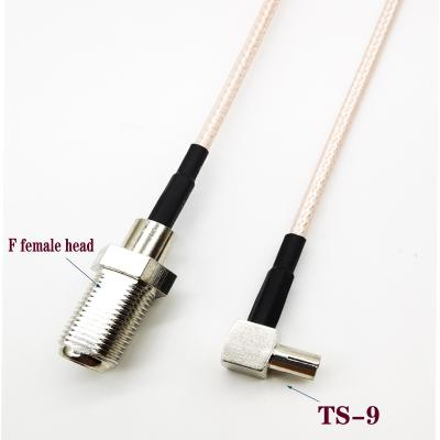 China Transfer TS - 9 F Female Main Extension Line Low Loss RF Radio Frequency Communication Transmission Conductor Line From RG316 Router FK TO TS-9 for sale