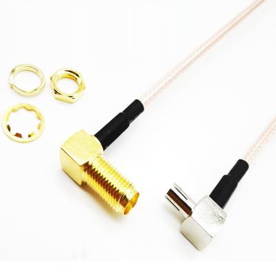 China TS - 9 TO S/MA - Kw Collapsible Female Head RG316 Low Damage Extend Driver RF SMA Radio Frequency Switching Telecommunication Lines TO TS-9 for sale