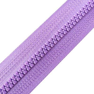 China Auto Lock Zipper 5# Open End Zipper High Quality Environmental Resin Color Clothing Zipper for sale