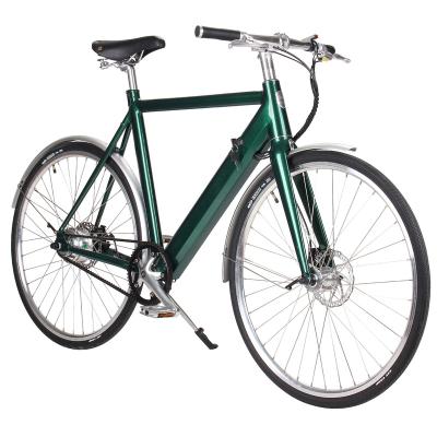 China Aluminum Alloy 700C 250W Aluminum Alloy Frame Front&Rear Disc Brake Brushless Motor Road Electric Bike for sale