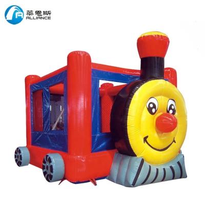 China PVC CE Certificate Outdoor Kids Train Theme Inflatable Bouncy Castle Jumping House for sale