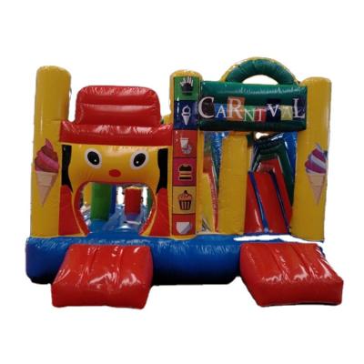 China Commercial PVC Inflatable Bounce House PVC Inflatable Moonwalk Jumper Castle Combo for sale