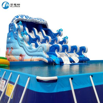 China Garden Pool Factory PVC Frame Swimming Pool For Kids And Adult for sale