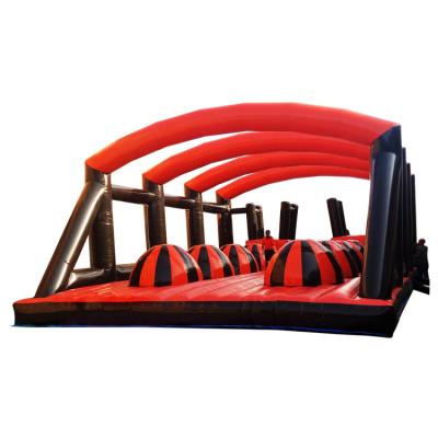 China Outdoor Inflatable Playground Equipment 5k Land Adventure Inflatable Obstacle Course Game For Commercial for sale