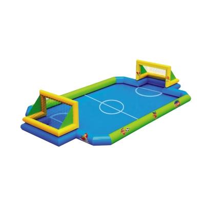 China Soccer Traning Inflatable Water Sport Games Soccer Field For Water Park for sale