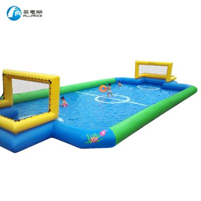 China Outdoor Inflatable Football Launching Soap Football Pitch Inflatable Football Pitch for sale