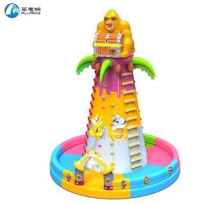 China Plato Inflatable Gollria Climbing Outdoor Inflatable Kids PVC Tarpaulin 0.55mm Climbing Inflatable Wall Games For Sale for sale