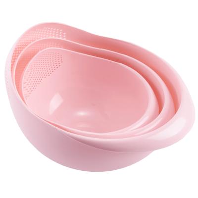 China New Product Style Vegetable and Fruit Drain Basket Kitchen Stocked Single Plastic Drain Basket for sale