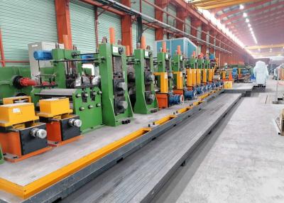 China ERW Steel Pipe Production Line The Steel Belt Feeding Unit, Through The Roll Bring Curled Up Into A Tube Billet Steel for sale