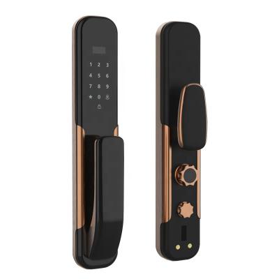 China Current 2022 High Security Digital Biometric Face Recognition Fingerprint Smart Home Gift Smart Door Lock For New Year for sale