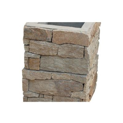 China Natural Hollow Garden Column For Villa Yard Fence Decorative Natural Stone Gate Post for sale