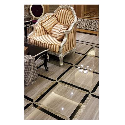 China Beautiful Modern Water Jet Flooring For Home, Makrana Marble Flooring Lobby Marble Flooring Design for sale