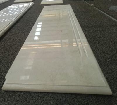 China Modern Hot Sale MCPB845 White Marble Tile , New Cream Marfil Stairs for sale