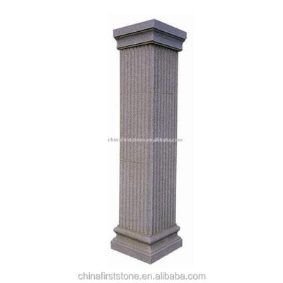 China 40x40x305cm Hollow Design Cheap Natural Square Granite Pillar Column for sale