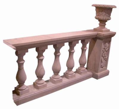 China Modern Yellow Rusty Granite Vase Shaped Column Ornamental Railings for sale