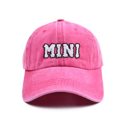 China JOINT MOM MINI Baseball Hat Hot Sale Kids Design Custom Embroidered Baseball Cap Mother's Day Gift for sale