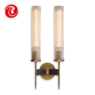 China Modern Simple High Quality Indoor Office Bedroom Children's Style Vintage Decorative Glass Wall Lamp for sale