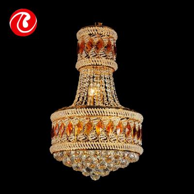 China Modern Cheap Most Popular Luxury Crystal Ball Glass Bead Small Chandelier For Palace for sale