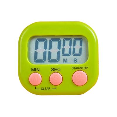 China Newest For Kid Study New Skill Countdown Mechanical Extra Thin Square Lcd Digital Kitchen Timer for sale