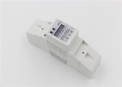 China 1 Phase 2 Wires DIN Rail Energy Meter Electrical Din Rail Mounted Kwh Meter for sale