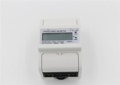 China 35mm DIN Rail Energy Meter Din Rail Mounted Single Phase Kwh Meter for sale