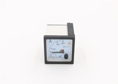 China 48*48mm Series Analog Panel Amp Meter Black 0-600A AC Moving Iron Type for sale