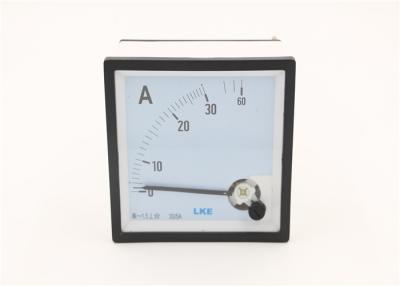 China Moving Iron Panel Mount Ac Amp Meter 96*96mm AC 0-60A Type 90° Deflection for sale