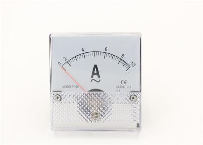 China Red Pointer Analog Dc Amp Panel Meters 80*80mm With Flame Retardant Plastic Base for sale