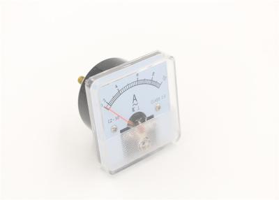 China 50*50mm Analog Panel Amp Meter Industrial Red Pointer 0-10A AC Ampere Meter for sale