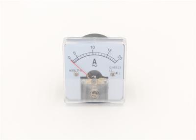 China 50*50mm Series Analog Panel Amp Meter ABS Plastic 0-20A AC Ampere Meter for sale