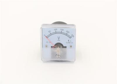 China Panel Mounted Analog Volt Meters Power Imitation Red Pointer ABS Plastic Material for sale