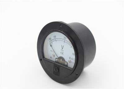 China Small Round Analog Voltmeter 90*75mm Pointer Type For AC And DC System for sale