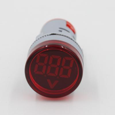 China 22mm Aperture LED Indicator Lamp Digital Voltmeter Warning Signal Light for sale