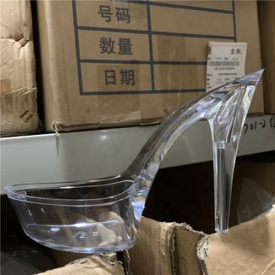 China 6 Inch 15cm Super Non-slip Super High Heel PC Material Sole Transparent And Clear Sole for sale