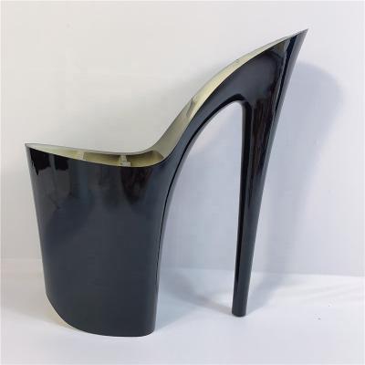 China 9 Inch-23cm Non-Slip Super High Heel Sole Black ABS Material for sale