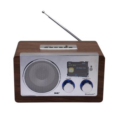 China Wholesale PORTABLE DAB+/FM Bluetooth USB/SD Listening Wooden Portable Radio for Office and Home Audio for sale