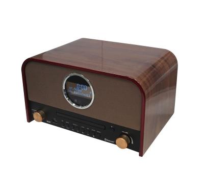 China Multifunctional Home Radio Retro&Vintage Wireless Radio With DAB FM Bluetooth USB CD MP3 For Home Audio for sale