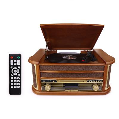 China Bluetooth Record Player and Multimedia Center with Built-in Stereo Speakers -3-Speed ​​Turntable XRD-189BD-99 for sale