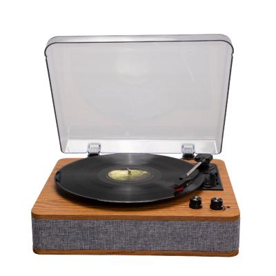 China Retro best classic turntable 3 speed turntable with Bluetooth AUX. IN phonograph phonograph for sale