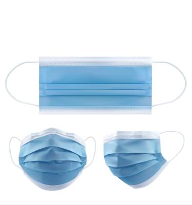 China Flat Earloop BBN Efficiency Bacteria Filtration 95% Medical High Quality Disposable Medical Face Mask For Adults Blue And White for sale