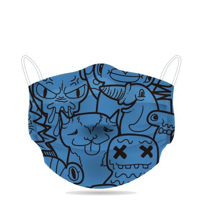 China Party Theme BBN Vacation Medical Face Mask Custom Design Place Logo Branding Disposable Face Mask for sale