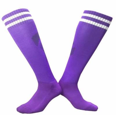 China Kids Professional Sports Breathable Color Bar High Knee High Volleyball Soccer Long Stocking Sock Breathable Soccer Socks for sale