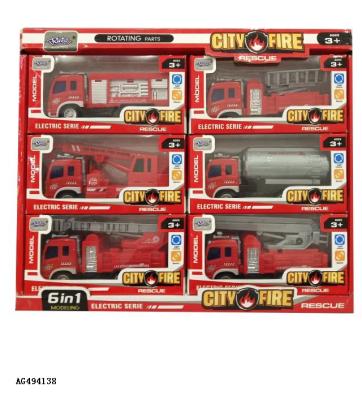 China Plastic Battery Operated Carry Bump And Go Fire Engine, Vehicle Fire Truck Toys For Sale for sale