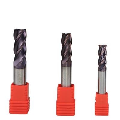 China Engraving Machine Carbide End Mill Cutter Manufecturar Flat Plain Plain Roughing Cutter Tungsten Carbide for sale