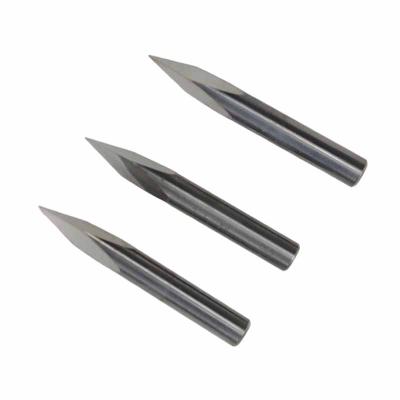 China Stone And Carbide Metal Suitable For Engraving Milling Cutter CNC Headed Flat Triangular End Mill Cutter for sale