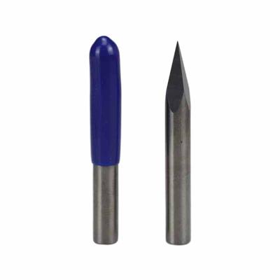 China 3.175 Carbide Milling Cutter CNC Engraving Cutter Carving Knife Three Edge Flat End Mill Cutter for sale