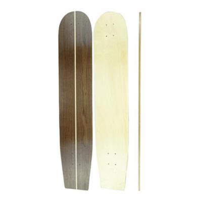 China Good Quality Adult Longboard Custom Skateboard With 8 Ply Canadian Maple And Walnut Wood Veneer 41*7.75inch for sale