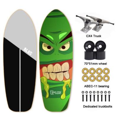 China Adult Land Surfing CX4 Board Truck Fish Skate Deck 7 Ply Maple Surf Skateboard Cruiser Board Canadian Skateboard for sale